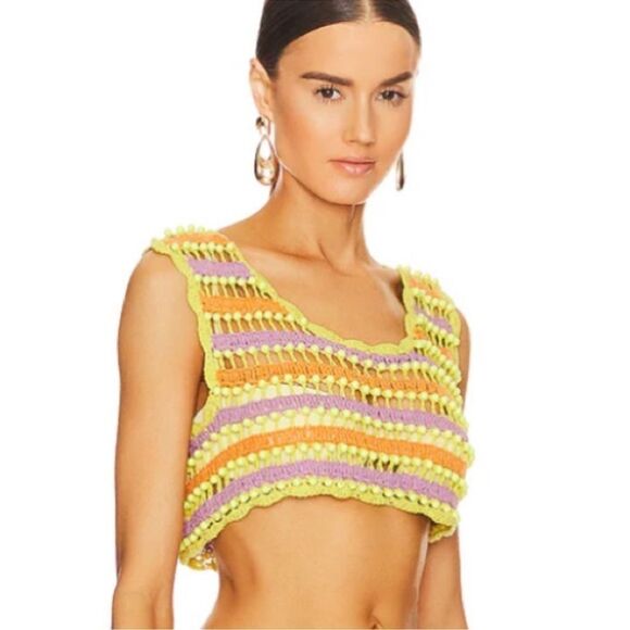 CeliaB Gaia Knit Crochet Top - Picture 2 of 8